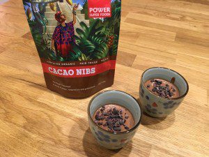 Vegan healthy Cacao chocolate moose recipe